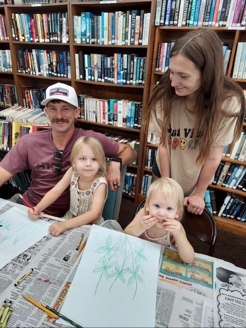 Reading and Crafts at the Library