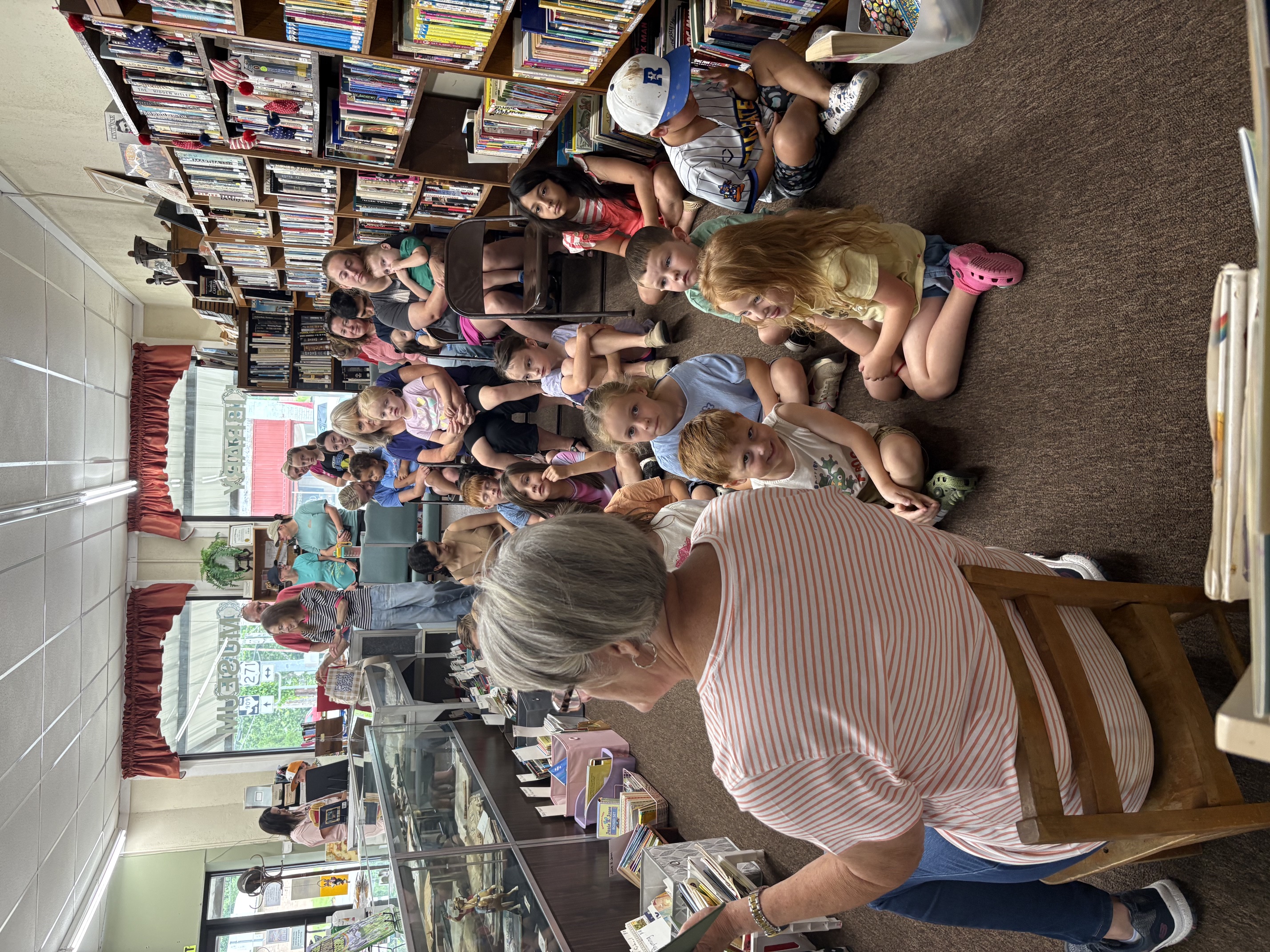 Mrs. Jamie Huddleston read Just a Dream by Chris Van Allsburg to those at summer storytime at Bogata Public Library/Museum on June 6, 2026. There were 23 children & 16 adults present.